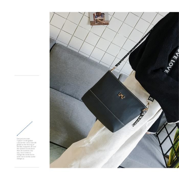 Sac à Main Femme Vintage En Cuir Noir - Ancien Modèle Rare Et Grande Taille - Très Bon état - Sans Marque
