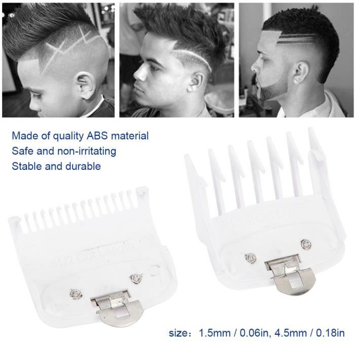 KOA Limit Comb Haircut Positioning Peigne Guide de remplacement pour WAHL Hair Clipper (White