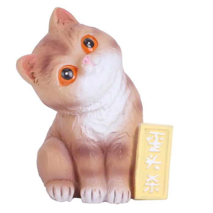 Decoration De Gateau Figurine Decorative De Chat Mignon Pour Fete D Anniversaire Ornement De Voiture Yidd Cdiscount Maison
