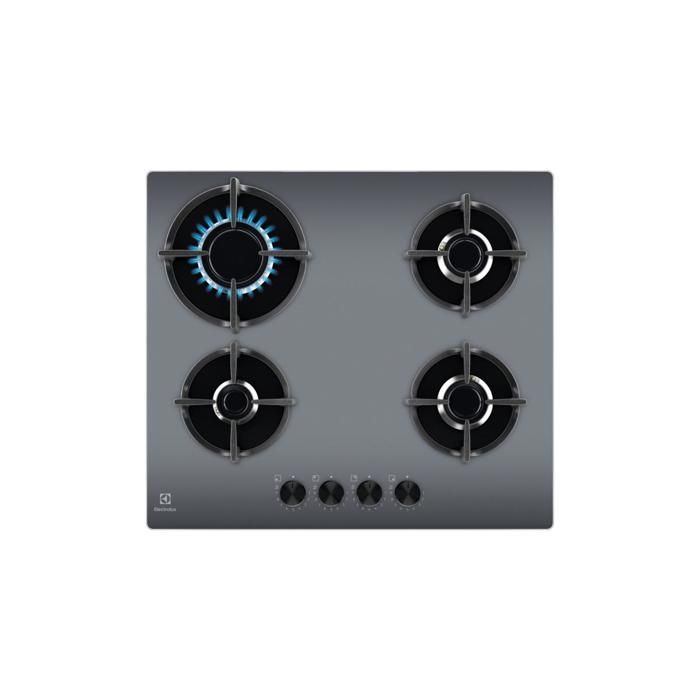 Electrolux Plaque de cuisson Gaz Série 600 Gas on Glass 60 cm EGG64272M miroir - vue 3