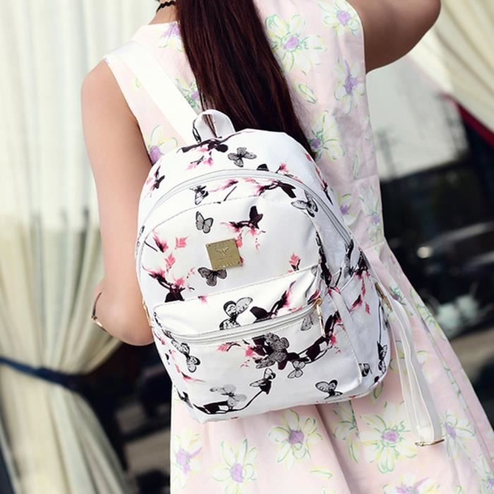 Sac a dos fleuri femme outlet