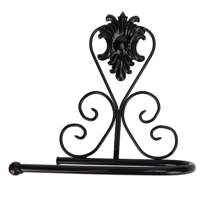 Lot De 2 Porte-Serviettes Noirs Avec Base En Bois - Distributeur De Serviettes En Papier Pour Cuisine Et Restaurant