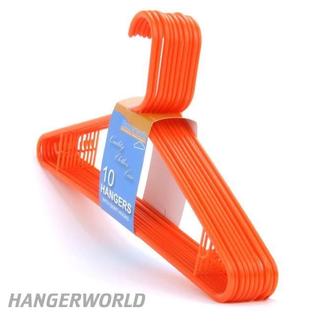 42cm Hangerworld Lot de 100 Cintres en Plastique Orange pour Vêtements