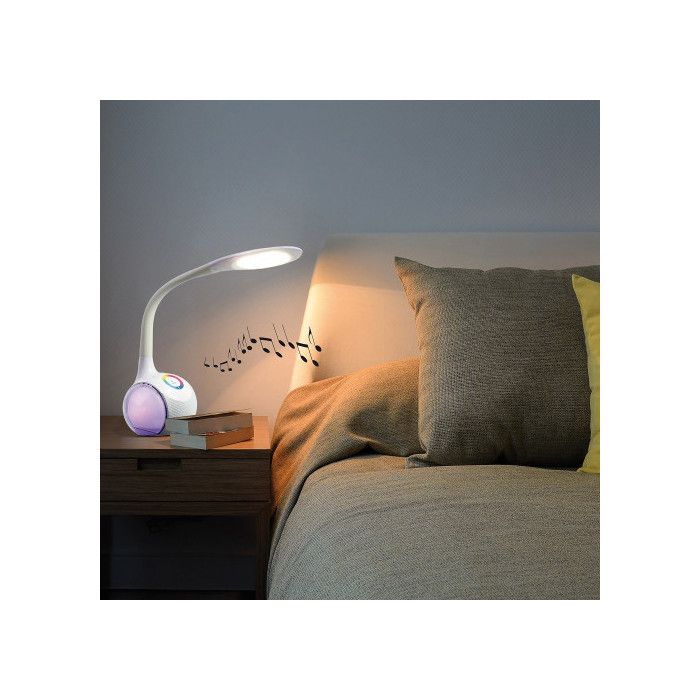 Lampe LED INOVALLEY Haut parleur Bluetooth Micro intégré 50 x 14 x 11 cm