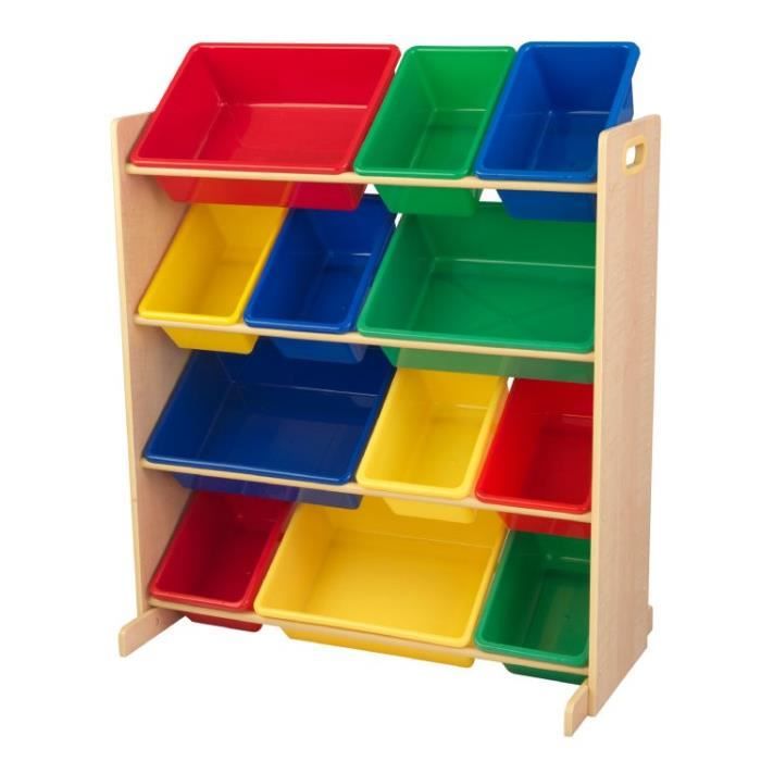 Kidkraft Meuble De Rangement Avec Casiers Couleurs Primaires