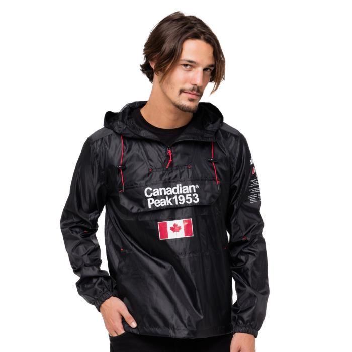 CANADIAN PEAK BRESTEAK Anorak Homme Noir Homme Noir Cdiscount