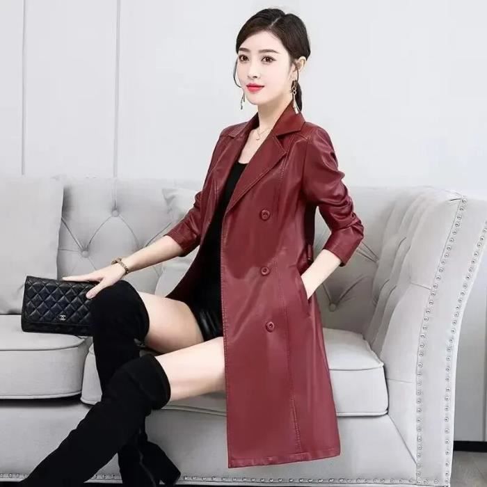 Manteau bourgogne sales femme