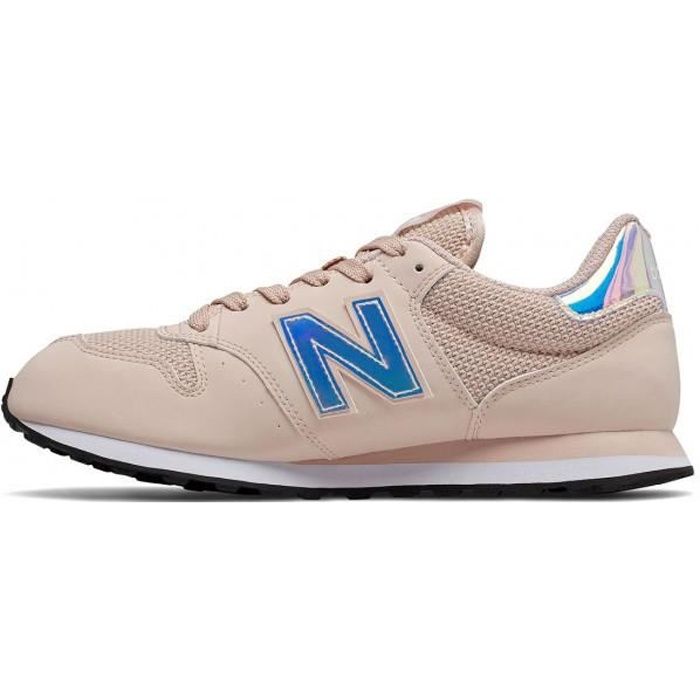Basket New Balance 500 Femme Rose Tige Textile Lacets Rose Cdiscount Chaussures