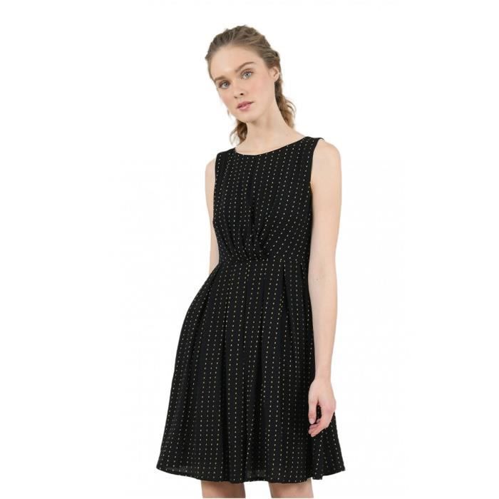 Robe patineuse a imprime Femme Molly bracken Black Noir Cdiscount Pret a Porter