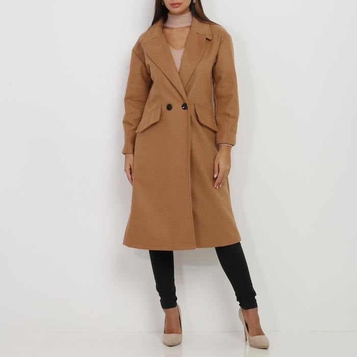 Manteau mi hotsell long camel