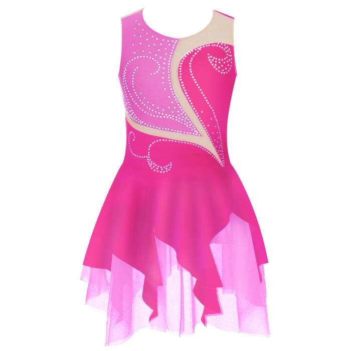 Short De Danse Strass Pour Fille 5-16 Ans – Patinage, Gymnastique, Yoga, Taille Élastique
