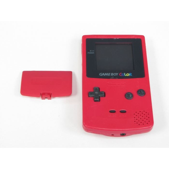 Cache Pile De Remplacement Compatible Game Boy Color Rouge Diablotin