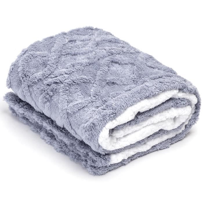 Nobleza-Couverture Imperméable pour Ghiens Couverture en Peluche Douce pour Chiens et Chats de Petite et Moyenne Taille,L127 x 100cm