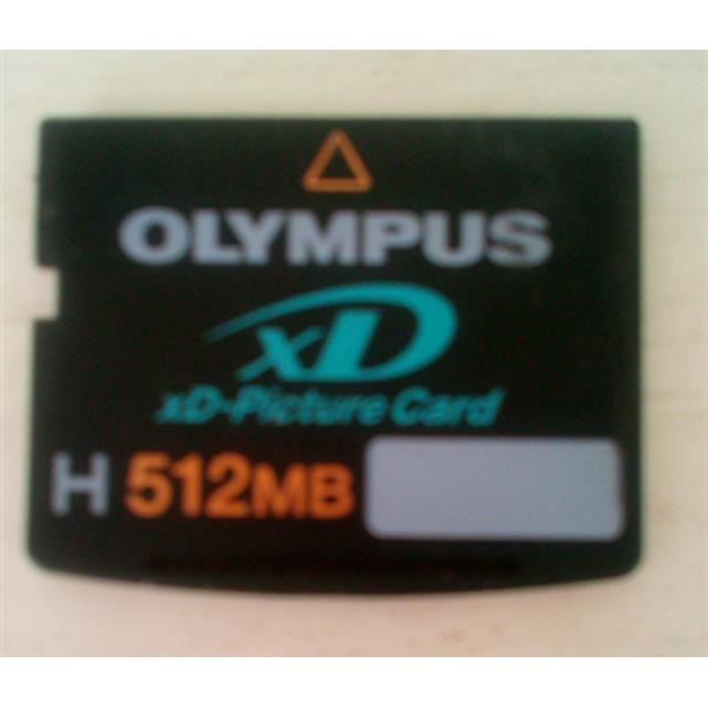 OLYMPUS Carte XD Picture Card (XD) Nand Carte Mémoire Flash 512 Mo Cdiscount Appareil Photo