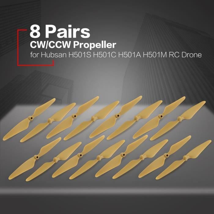 Hélices Quadcopter CW / CCW pour Hubsan H501S H501C H501A H501M - OUTAD ...