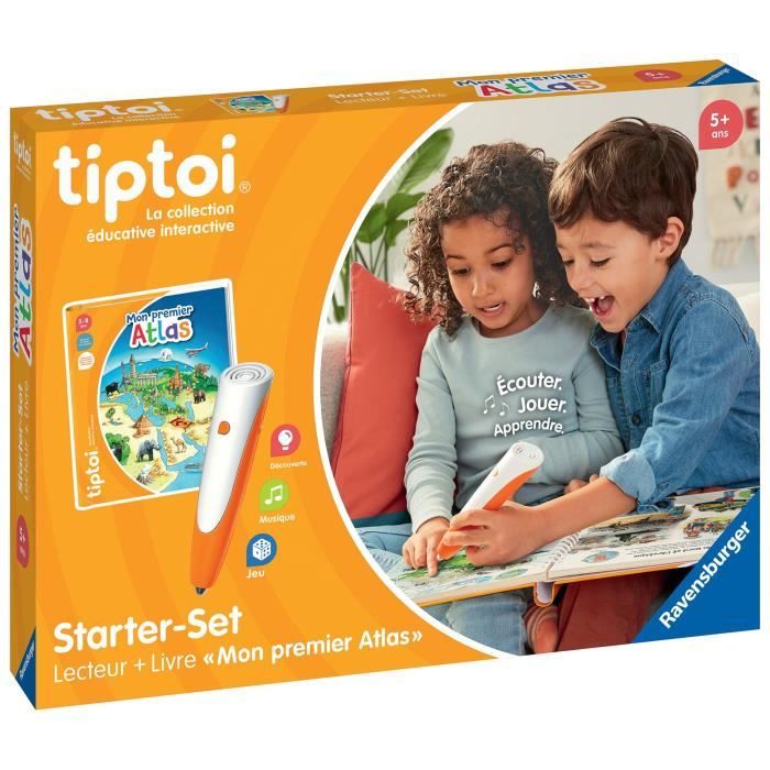Tiptoi® Starter Atlas, lecteur et livre, 00177, A partir de 5 ans, Ravensburger