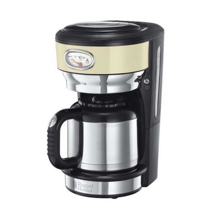 Russell hobbs cafetière filtre isotherme 8 tasses 1000w crème 21712
