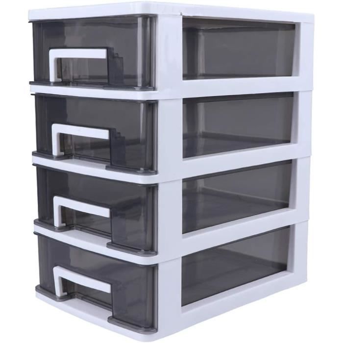 Boîtes De Rangement En Plastique Transparent De 8 L Avec Plateau