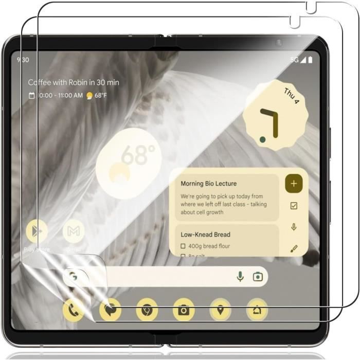 Tpu Protection Écran Pour Google Pixel Fold 2 Pièces, Anti-Rayures