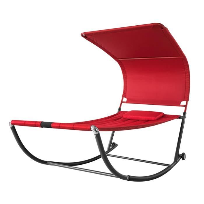 SoBuy® OGS44-R Transat de Jardin Transat à Bascule avec Pare-Soleil et 2 roulettes Chaise Longue à Bascule Bain de Soleil SoBuy® OGS44-R Transat de Jardin Transat à Bascule avec Pare-Soleil et 2 roulettes Chaise Longue à Bascule Bain de Soleil