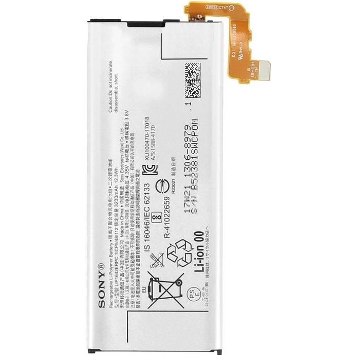 Batterie Xperia XZ Premium 3230mAh - Batterie d'origine Sony LIP1642ERPC