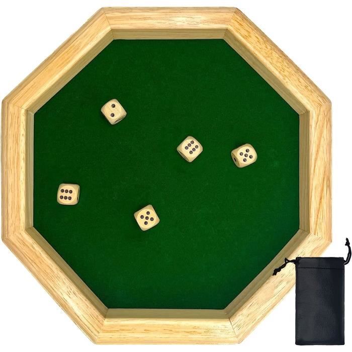 YeyeCyrilze Piste de dés, 30 CM/11,81 in Plateau de des en Bois,Plateau de des, Piste de des, Piste de des+Dés & Ceintures, Convient pour Plateau Jeu de Dés pour Les Jeux de YeyeCyrilze Piste de dés, 30 CM/11,81 in Plateau de des en Bois,Plateau de des, Piste de des, Piste de des+Dés & Ceintures, Convient pour Plateau Jeu de Dés pour Les Jeux de