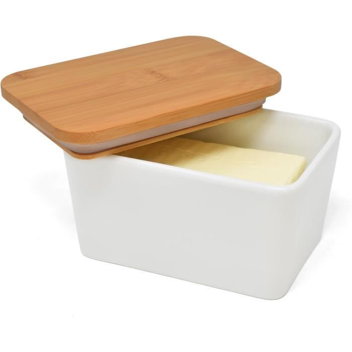 Beurrier Beurre salé ou boîte à beurre rectangulaire porcelaine rouge et blanc | Pigments-et-Porcelaine Beurrier Beurre salé ou boîte à beurre rectangulaire porcelaine rouge et blanc | Pigments-et-Porcelaine