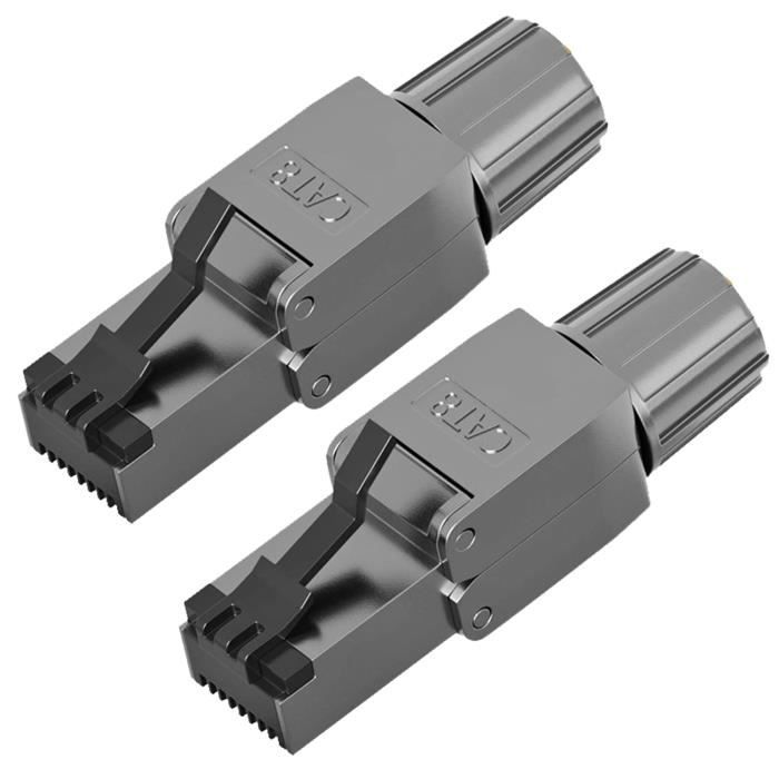 Redstar24 Connecteur RJ45 sans Outil CAT 7 CAT 8 Fiche Mâle Réseau ...