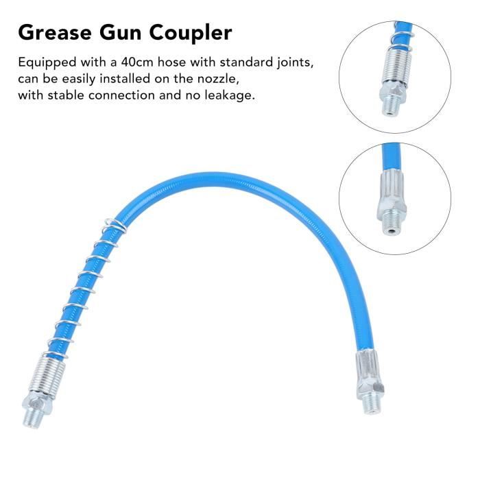 Embout Pompe à Graisse Universel - Raccord M14 Avec Poignée | 30cm | Pour Pistolet Manuel/Électrique