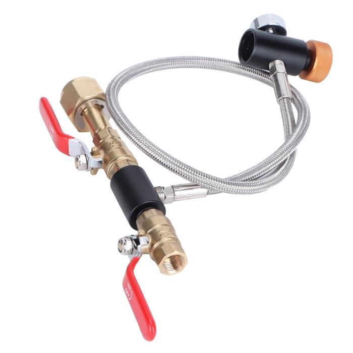 TMISHION CO2 Hose Adapter, Soda Hose G5/814 with ASA3000psi Gauge for