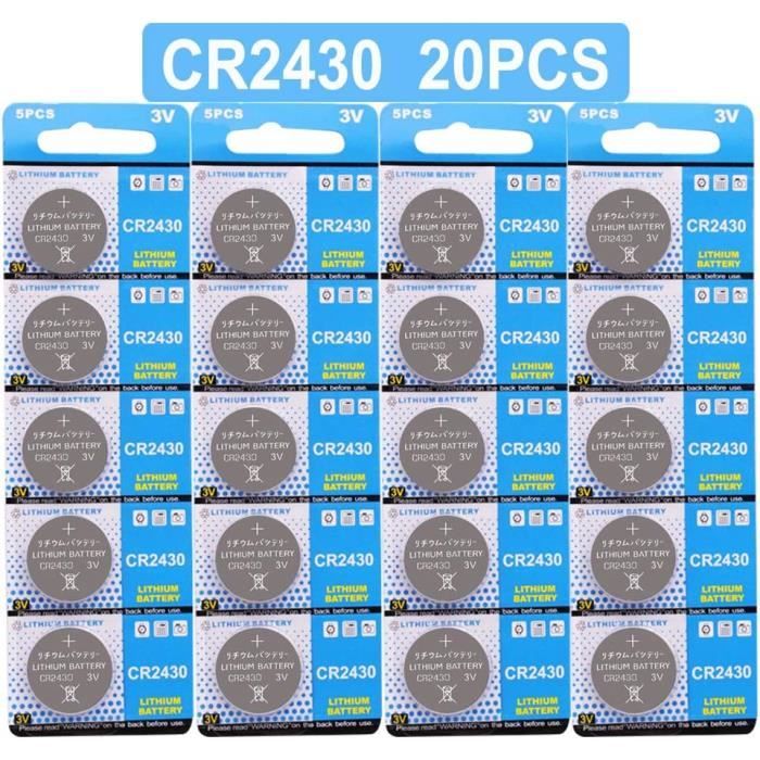 Stock Bureau - NEDIS Pile-Bouton Au Lithium CR2430 3 V 5 Pièces Blister