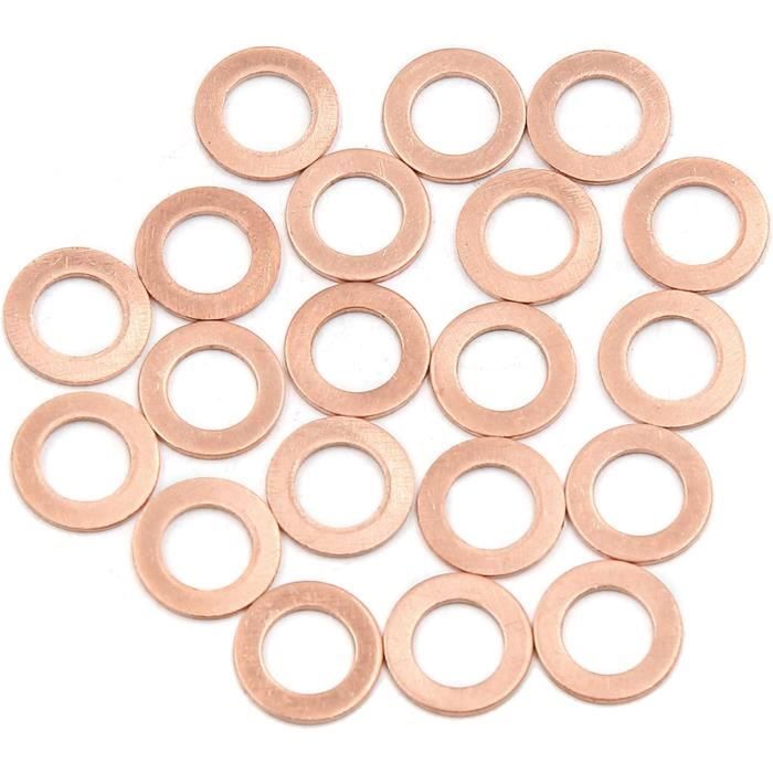 Oeillet en Cuivre et Rondelles en Fer, Rond Oeillets et Rondelles pour Cuir Scrapbooking Boucle Vêtements Artisanat DIY Oeillets Remplacement (14mm 20sets