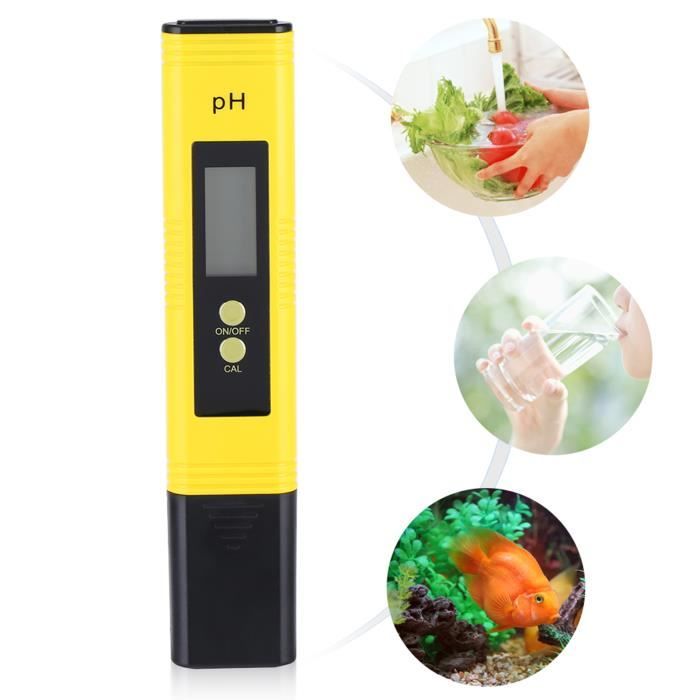 GlasFlength - PH-mètre Numérique Pour Eau - Plage 0-14 PH, Précision 0,01, étalonnage Auto
