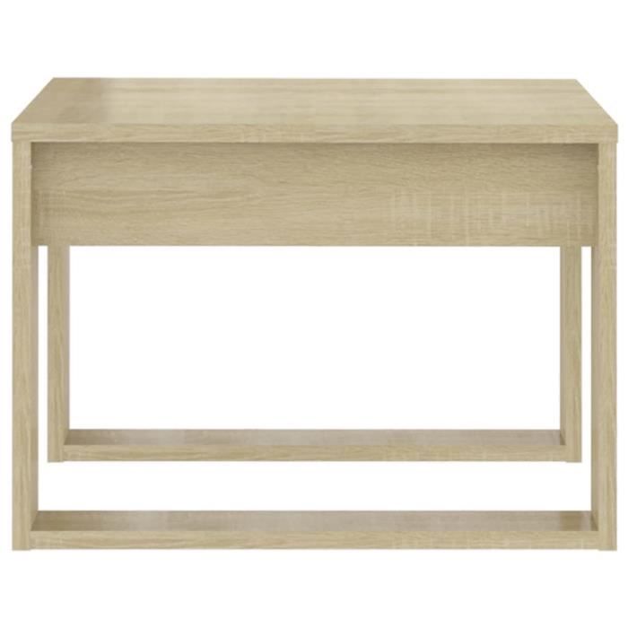Meuble D'appoint Chêne Sonoma 60 Cm – 2 Portes | Dimensions 92x63x12 Cm | Style Rustique Moderne | Pour Rangement Salon, Entrée