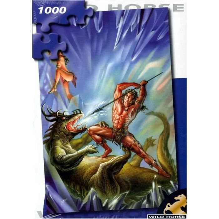 Puzzle - WILD HORSE - Héroic Fantaisy - 1000 pièces - Fantastique - Adulte - Jeux - Jouets