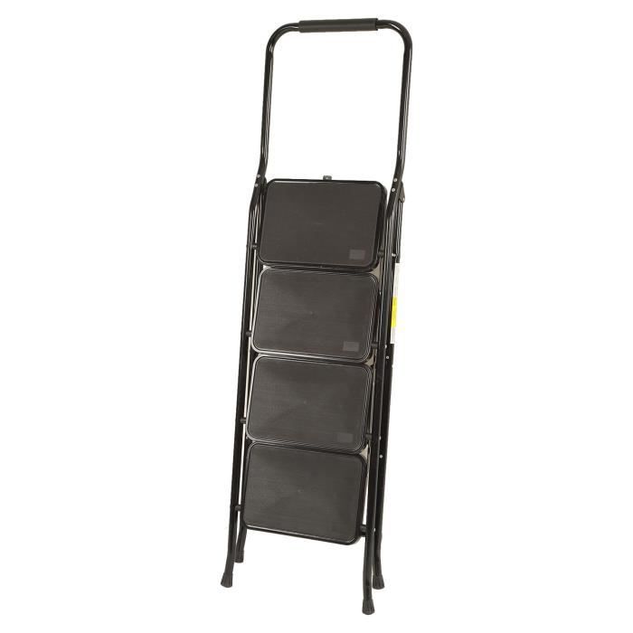 Escabeau Aluminium 5 Marches BM TOOLS - Hauteur De Travail 99 Cm - Léger, Pliable, Sécurisé - Norme EN131 - Charge Max 150 Kg