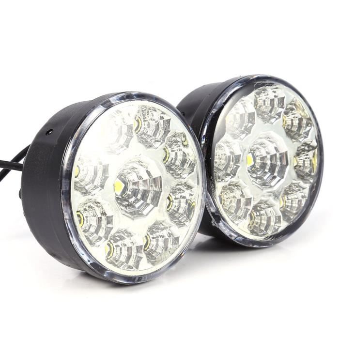 Pack De 2 Feux Auxiliaires LED Pour Moto - Feux De Brouillard Ou Jour (DRL) | Installation Facile | Puissance Et Style