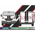 Ford Transit Custom Bandes capot hayon  Kit décoration- Sticker Autocollant Graphic Decals - Damier-1
