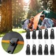 Clips de tente, pince de fixation pour auvent, accessoires de mousquetons équipement de plein air pour auvent de camping en plein-1