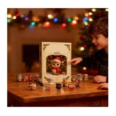 Calendrier De L'Avent Hibou 2025 - Ornement Hibou De 24 Jours Pendentif Hibou De Noel En Acrylique 2d Decoration Pour Sapin De Noel Decoration Festive Et Ludique