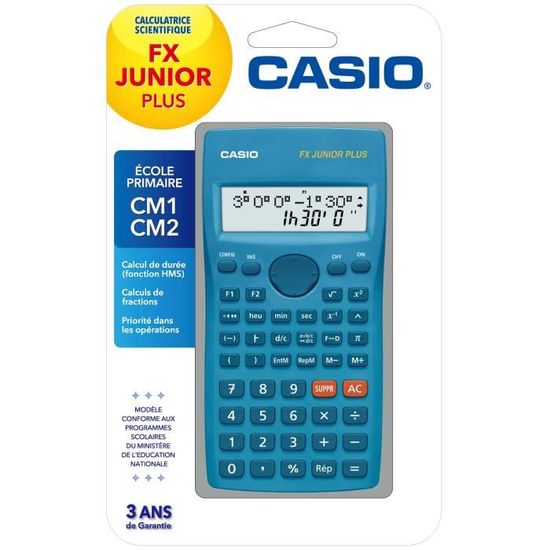Calculatrice Scientifique Bleu Casio FX Junior 