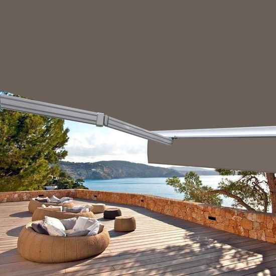 Store Mural 3,5×3 M – Manivelle, Alu, Tissu 280 G/m², UV30+, Ombrage Réglable – Balcon, Terrasse