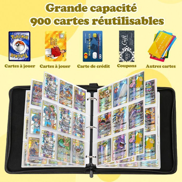 Classeur à Collectionner 9 Poches SE S-Expanse - 32 Feuilles (576 Cartes) - Étui De Transport Pour