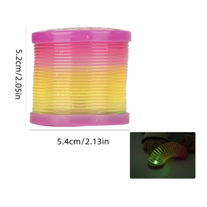Ressort lumineux arc-en-ciel - Etoile filante - 6cm - Jour de Fête - Jouets pour kermesse - Cadeaux
