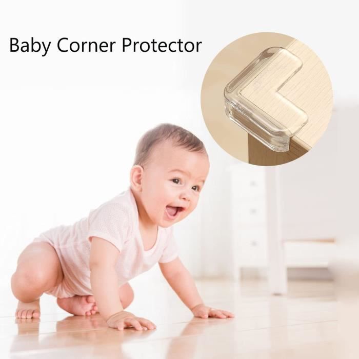 Protection d'angle, Protection des bords de bébé, Sécurité enfant,  Transparent, Revêtement adhésif (Meuble)