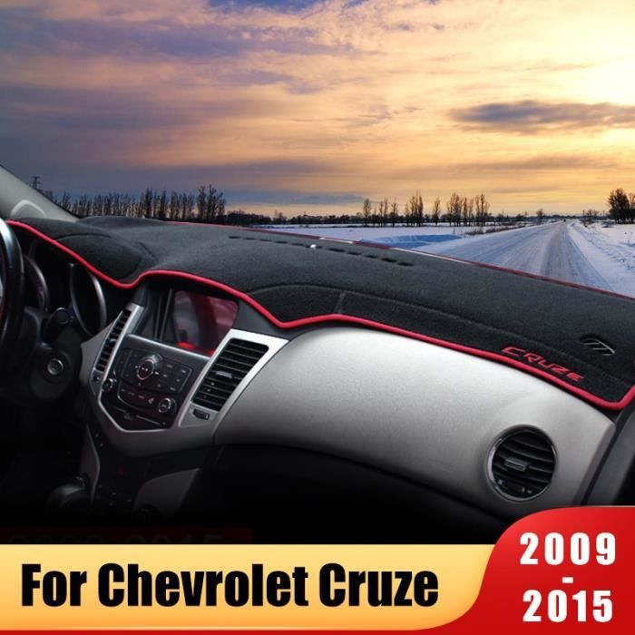 Décoration intérieure,Couverture de tableau de bord de voiture pour  Chevrolet Cruze, accessoires pour panneau - Type LHD Red Side