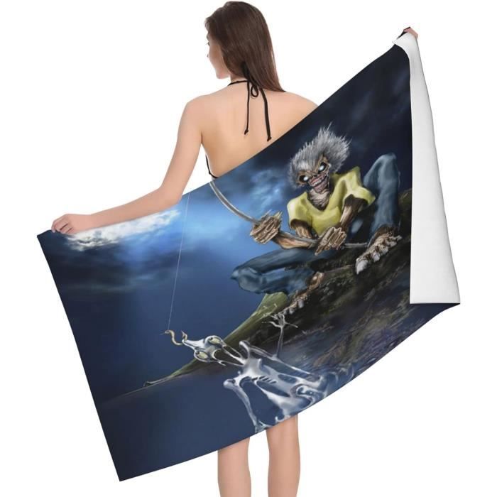 Serviette De Plage Zomer 70x140 Cm - Microfibre Imprimée Formule 1, Sèche Rapidement, Légère