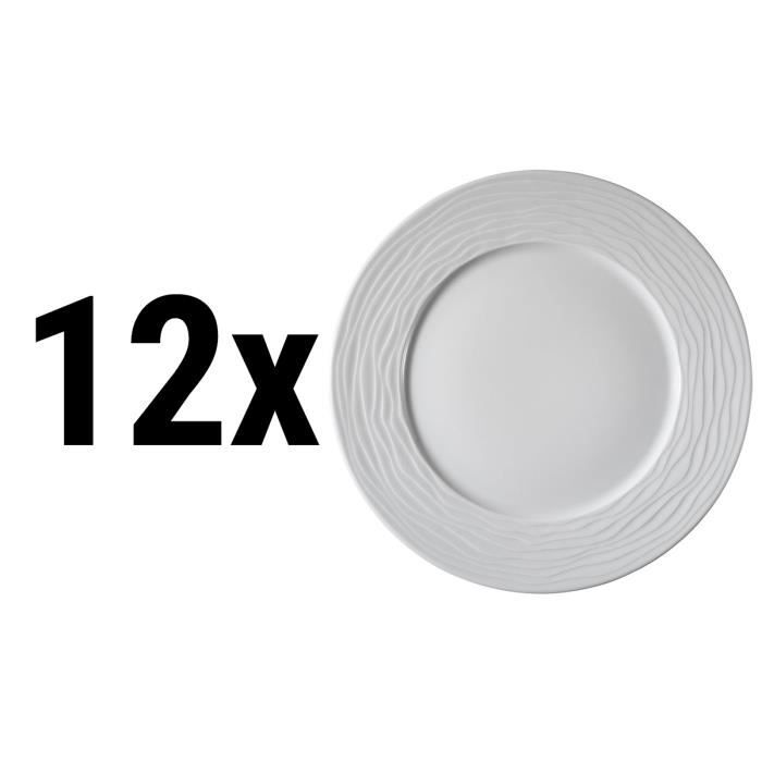 MOON Assiette plate blanc Ø 25 cm