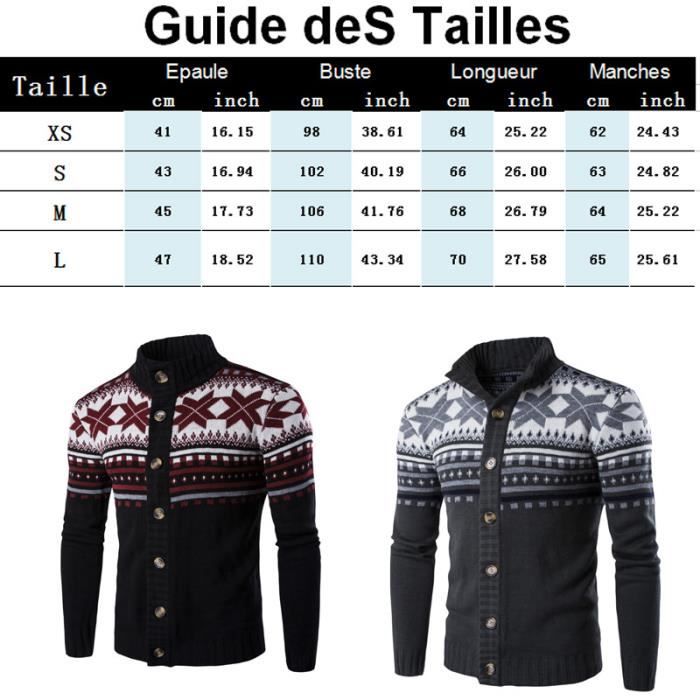 pull homme de Marque La mode decontracte Col montant Cardigan de couleur assortie Noel L hiver Nouveau produit Pull slim Blanc