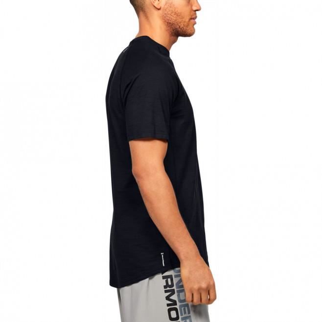 Tee shirt homme Under Armour CHARGED COTTON noir manches courtes multisport
